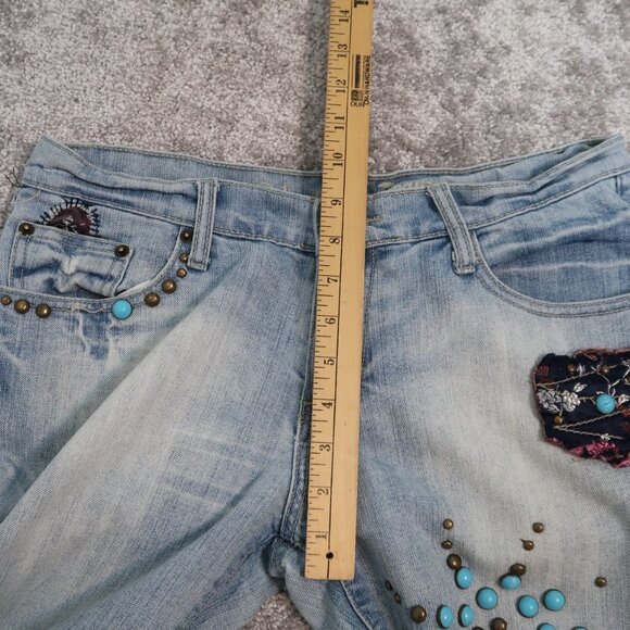 Vanilla Jeans With Turquoise Stones Size 11 - Picture 14 of 14
